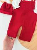 Saída maternidade menino vermelho- Outono/Inverno