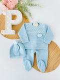 Conjunto malha Azul ou Rosa Outono/Inverno