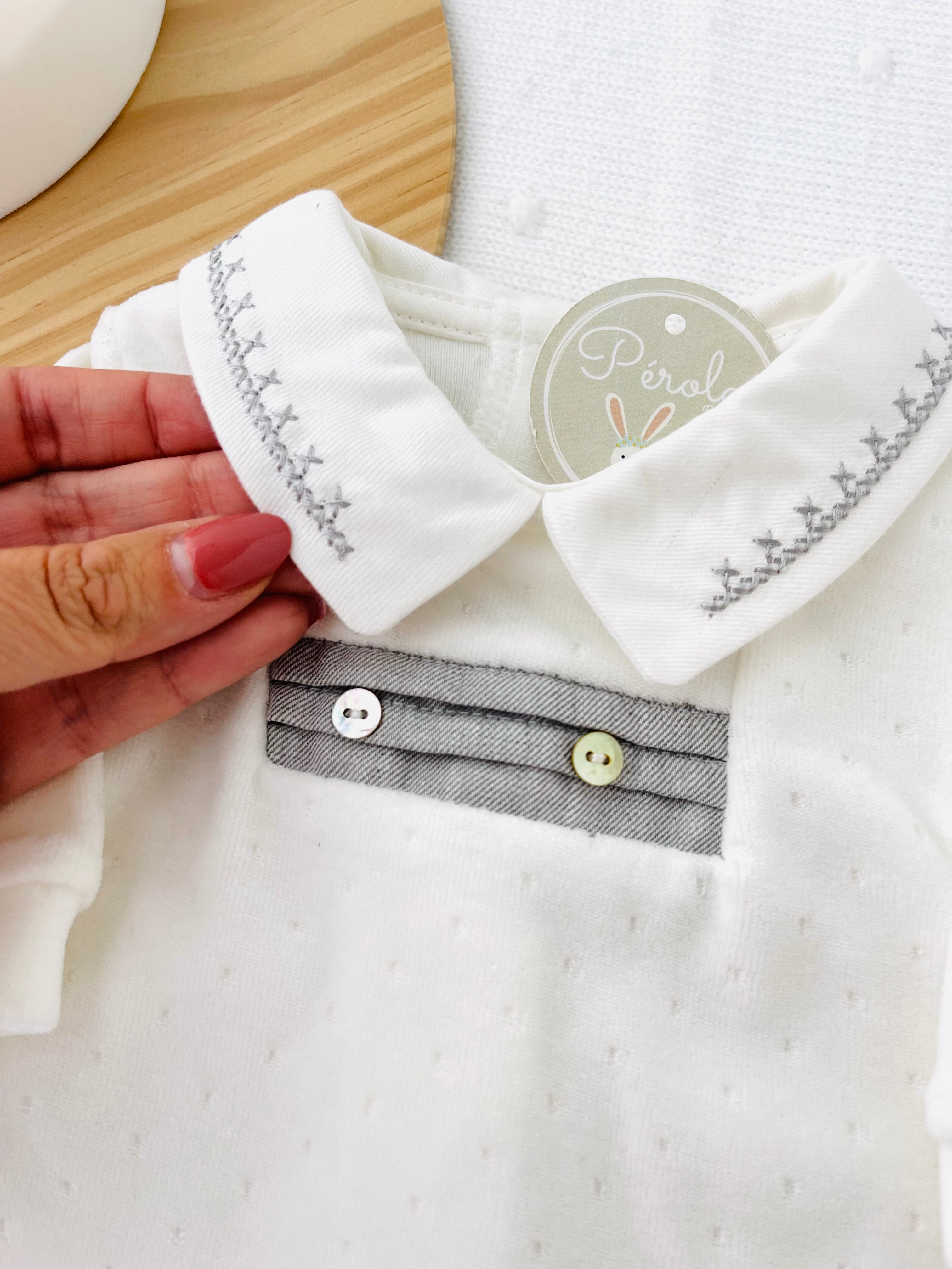 Babygrow elegante de veludo