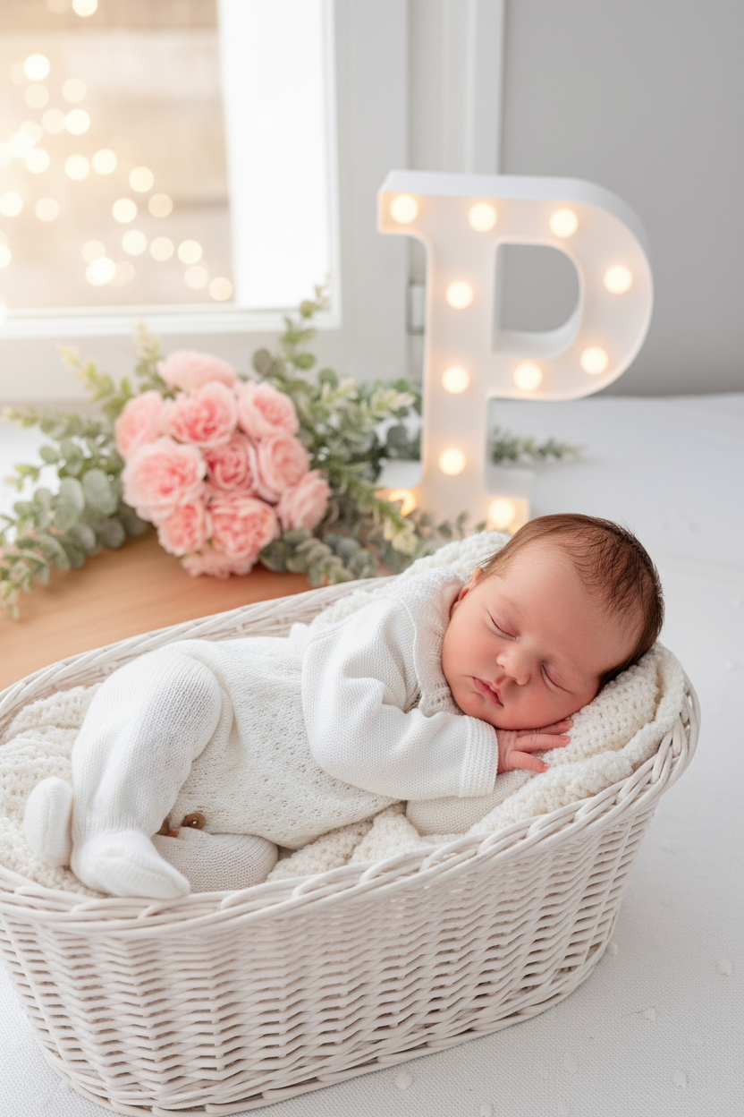 Conjunto Baby love: Babygrow e touca recém nascido