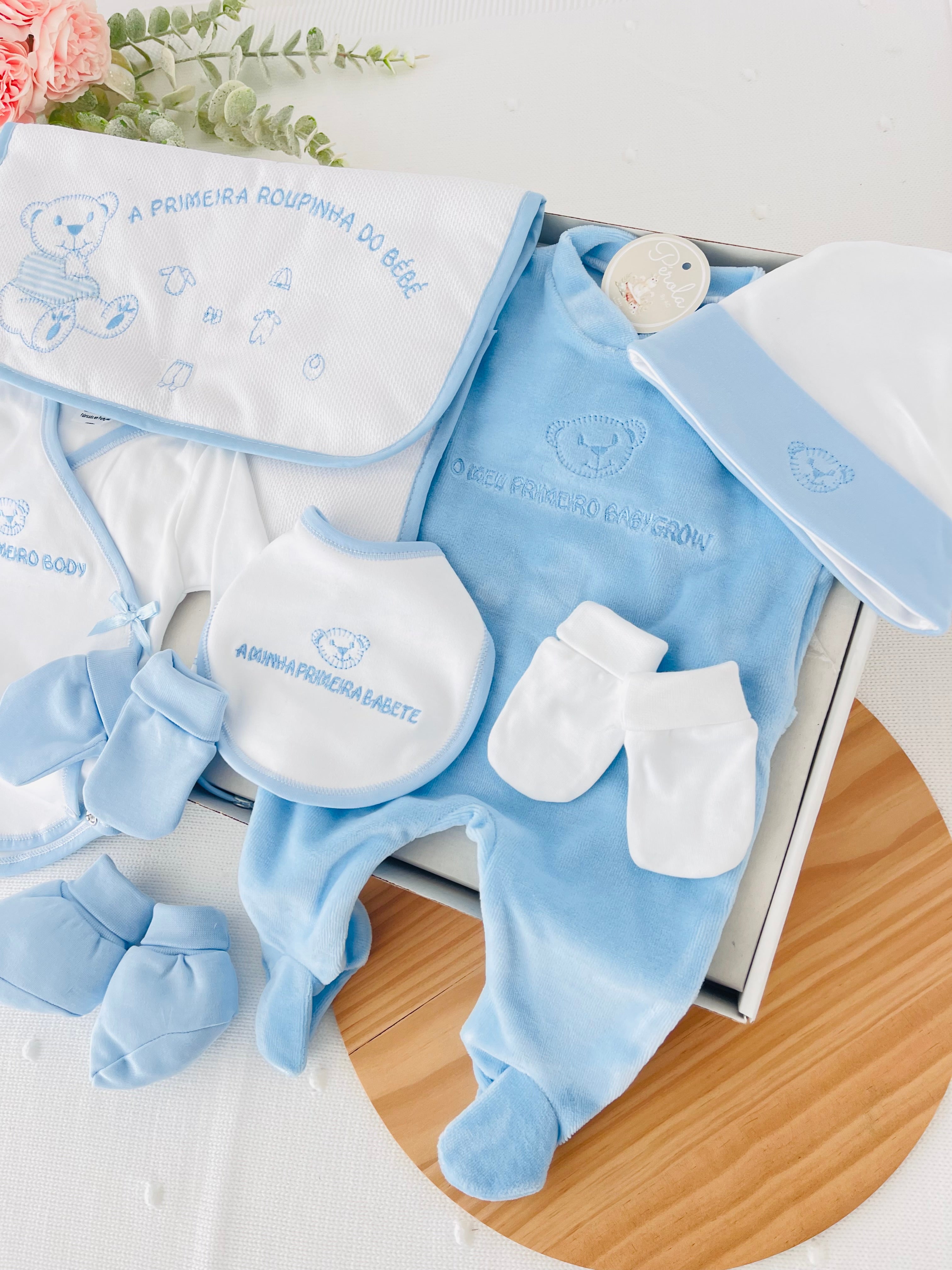 Conjunto primeira roupinha VELUDO