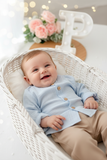 Conjunto menino: camisa musselina e calças
