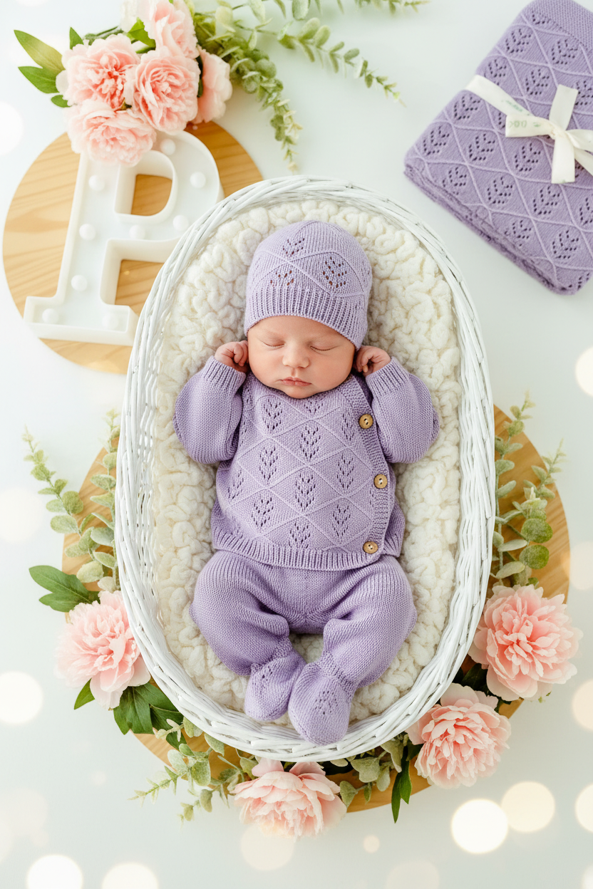 Conjunto arco íris : camisola, calças e gorro Primavera Verão