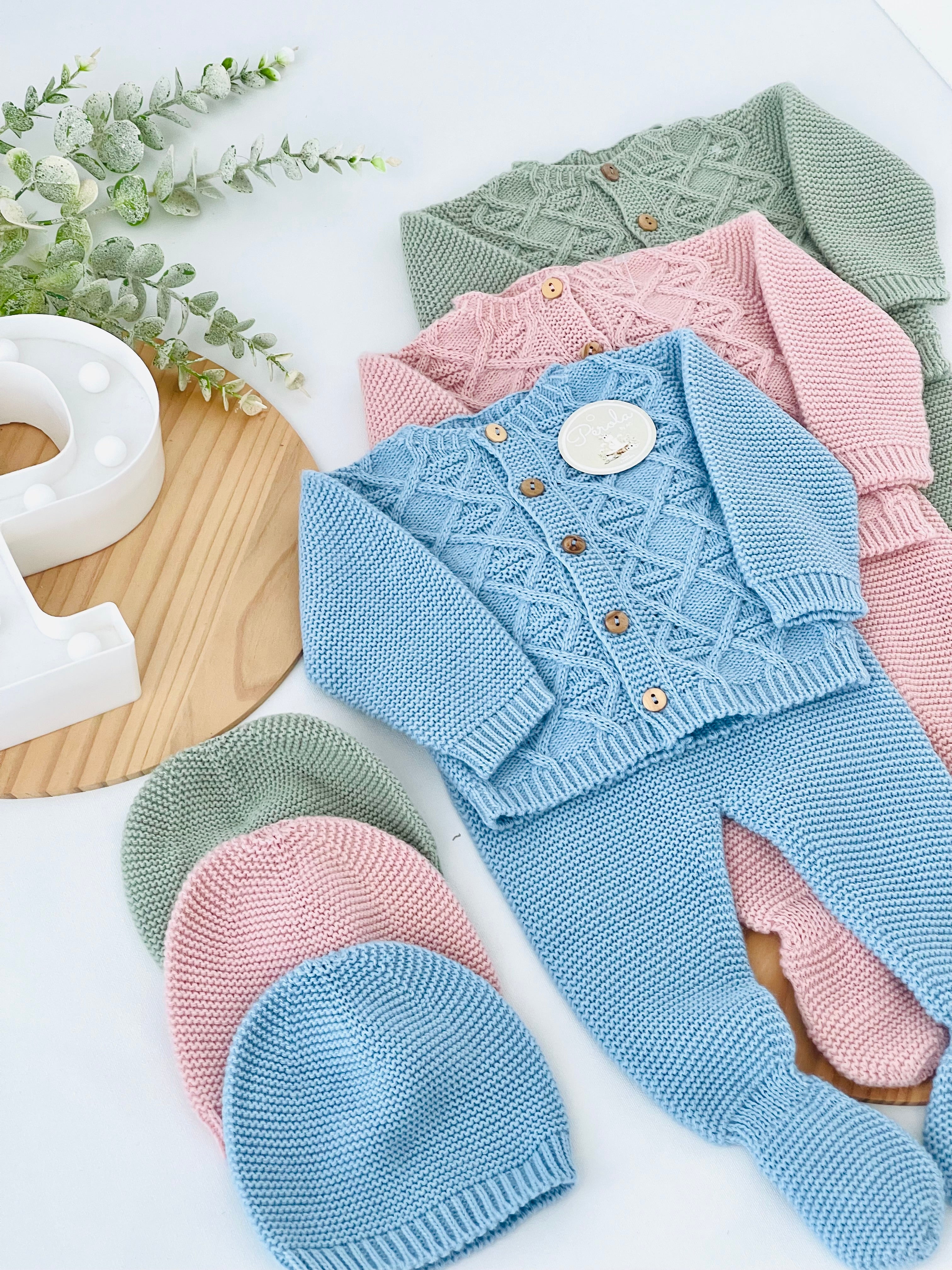 Conjunto casaco, calças e gorro- Outono/Inverno 1/3M 3/6M