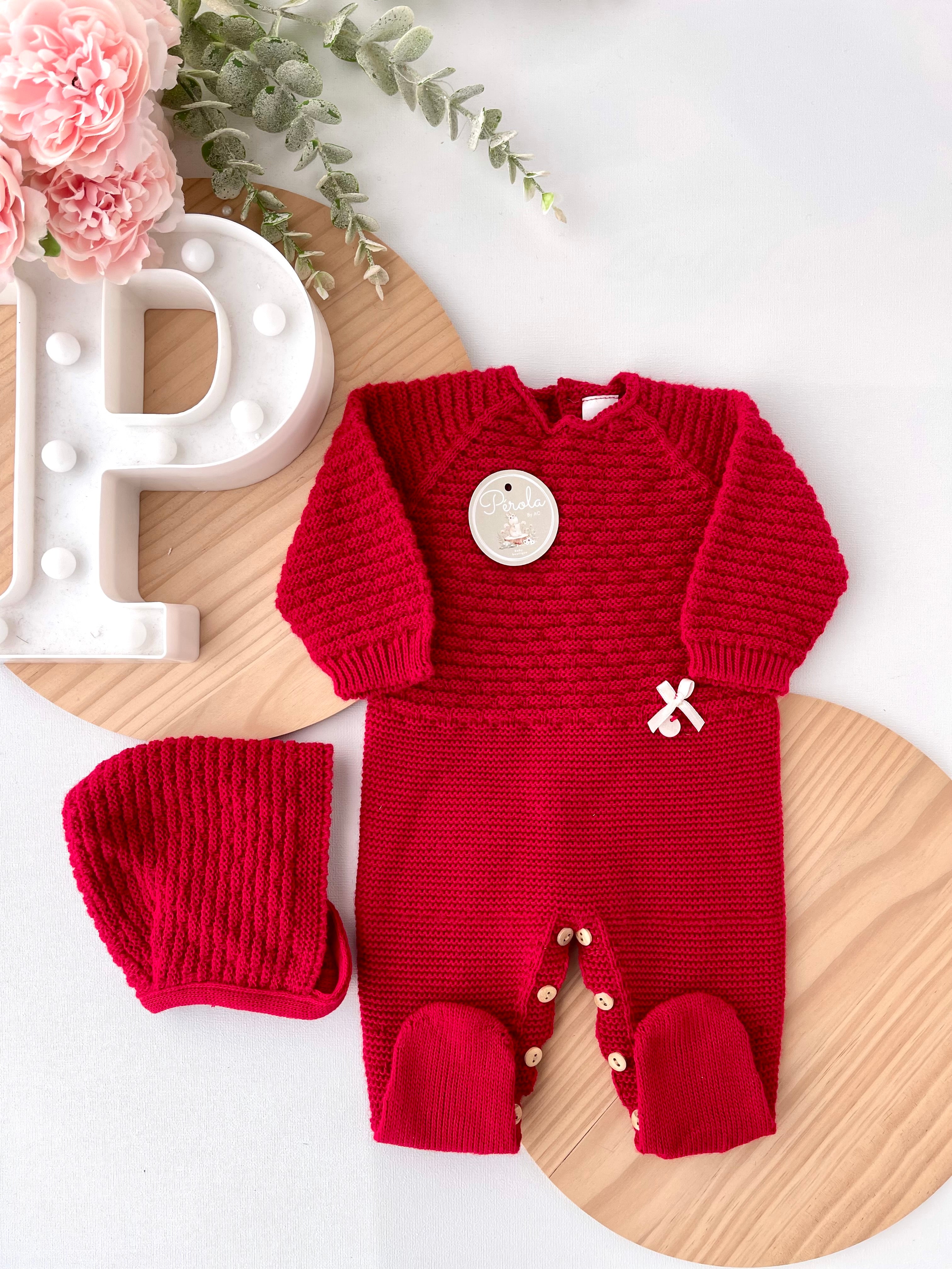 Saída de maternidade: Babygrow e touca Outono/Inverno