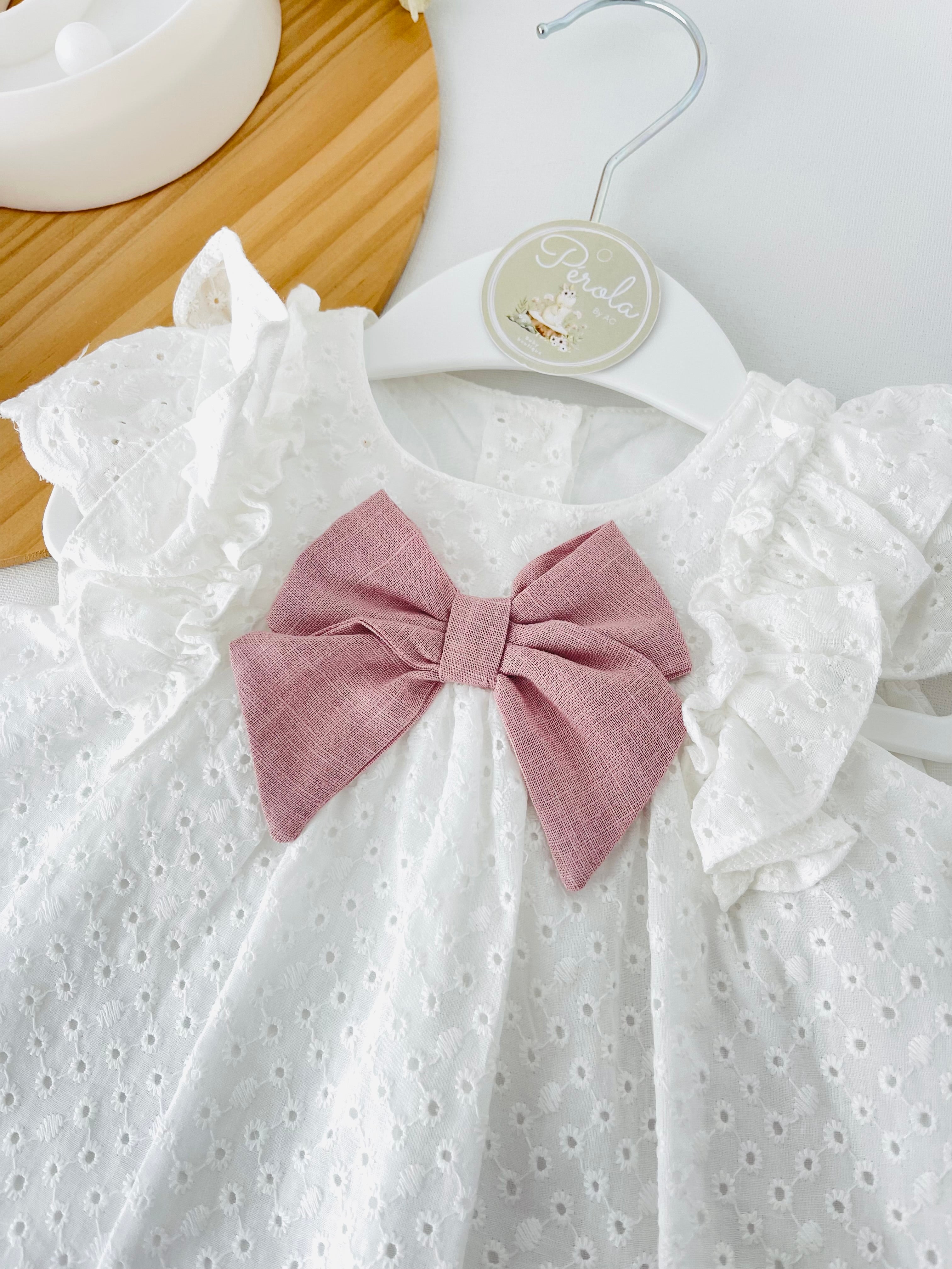 Conjunto Maria : vestido e tapa fraldas