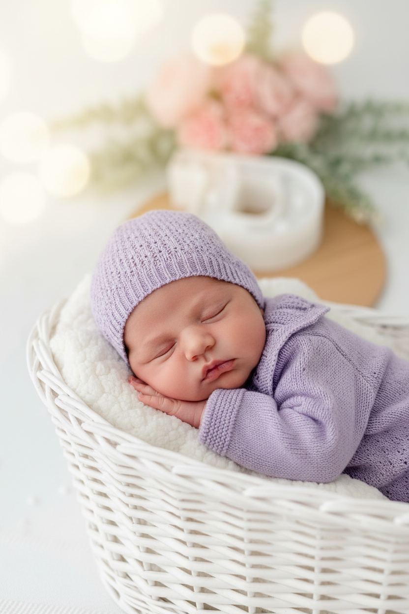 Conjunto Baby love: Babygrow e touca recém nascido