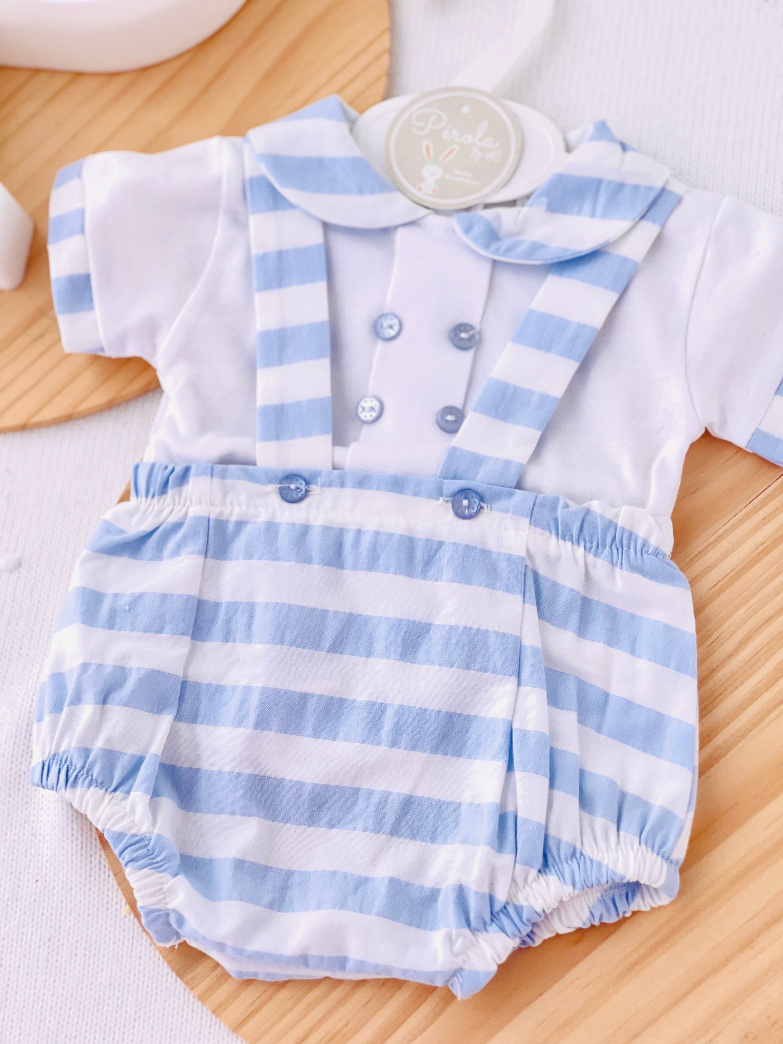 Conjunto riscas: fofo e camisola