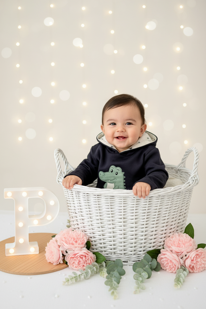 Conjunto dinossauro menino: camisola com capuz e calções