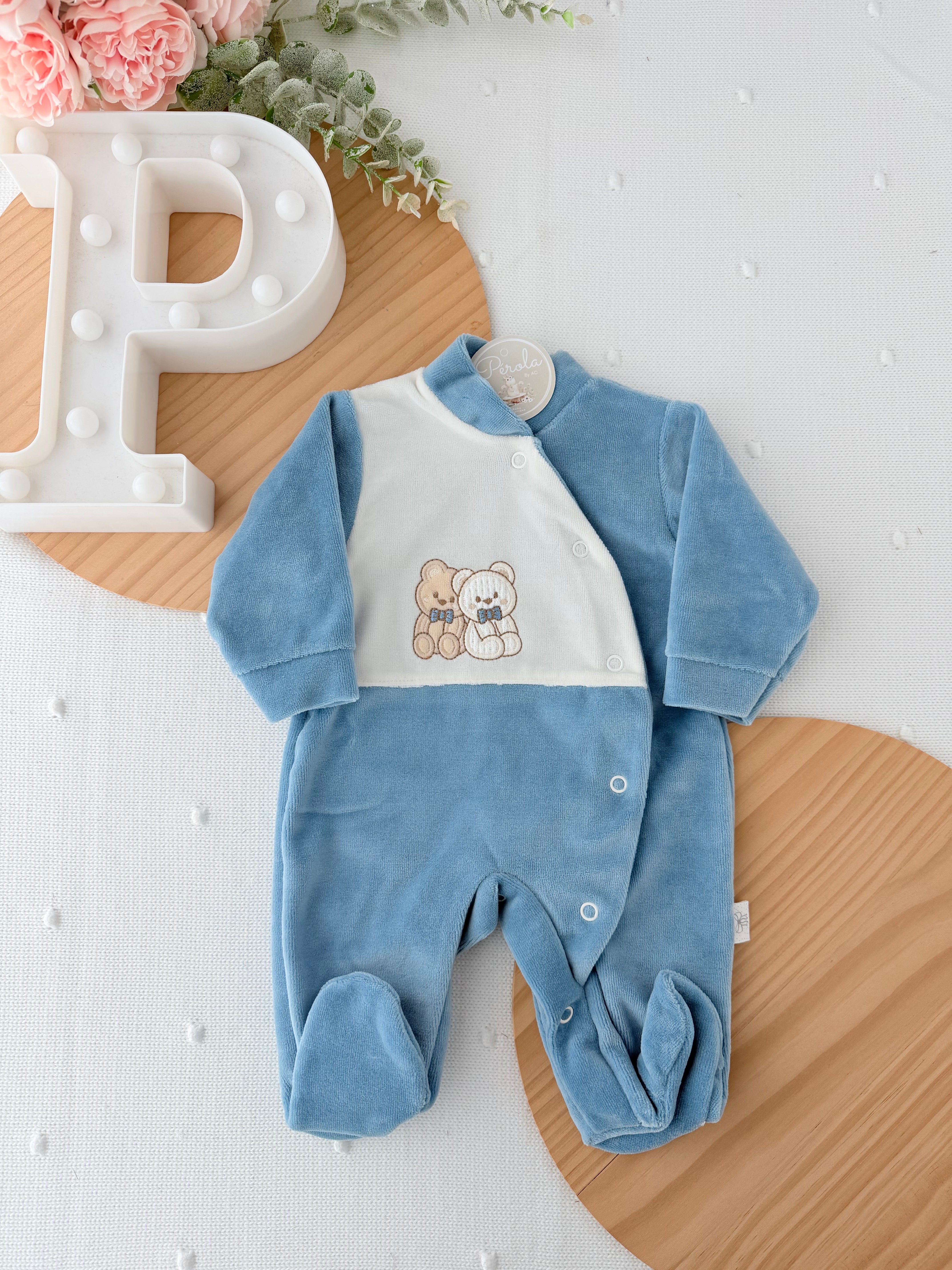 Babygrow ursos em veludo