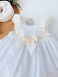 Conjunto cerimónia pérola: vestido e tapa fraldas