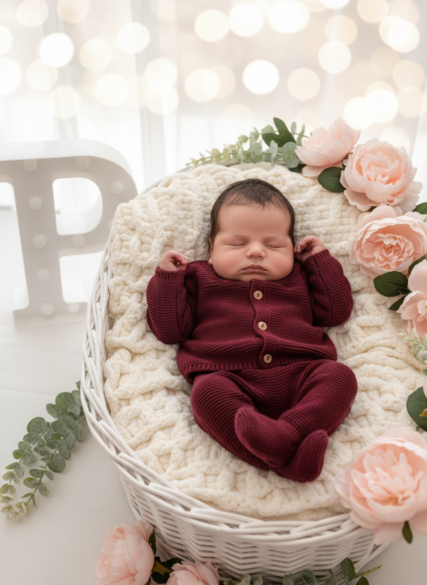 Conjunto em lã e cachemira