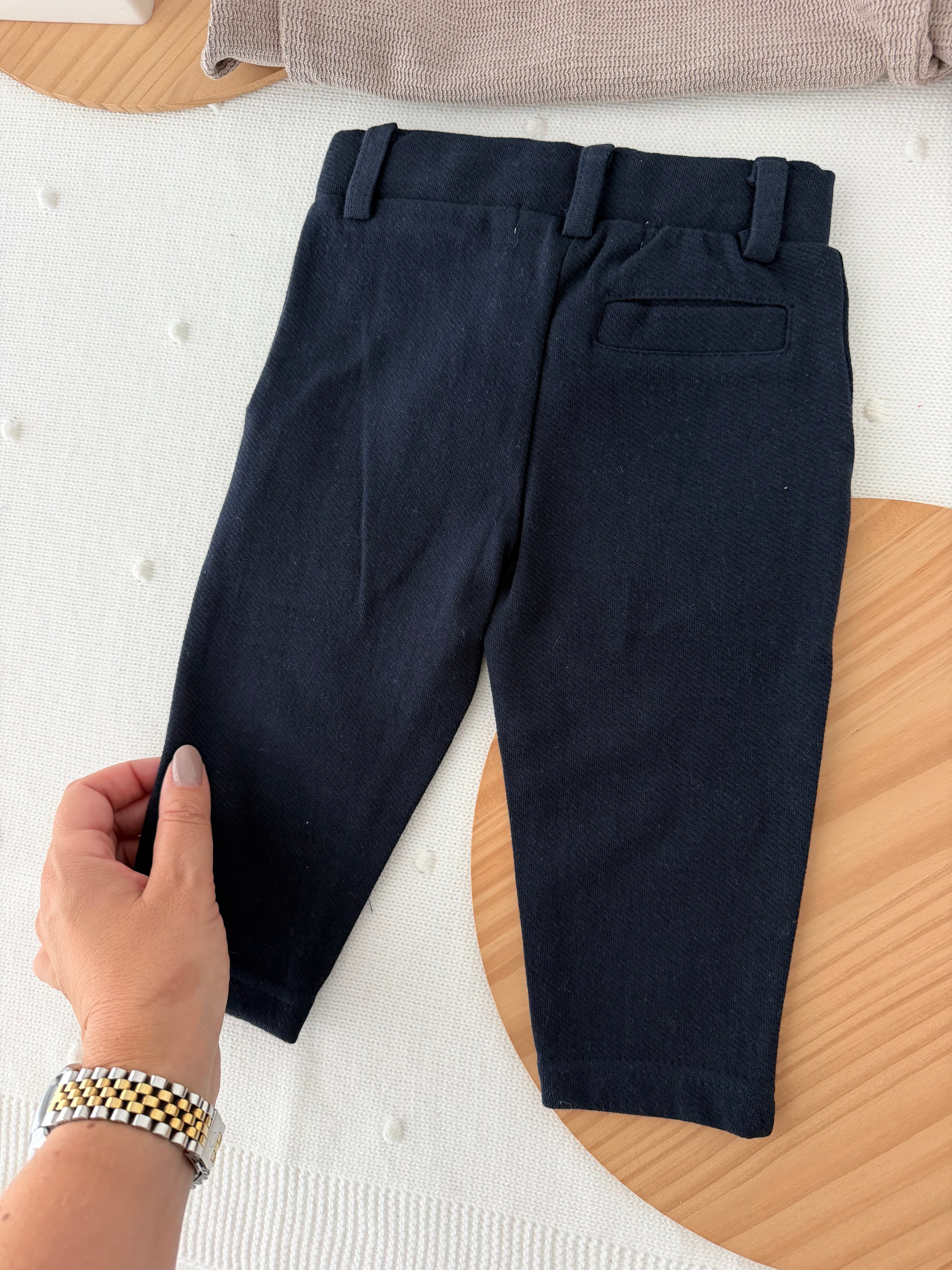 Conjunto menino lobo: camisola e calças de tecido