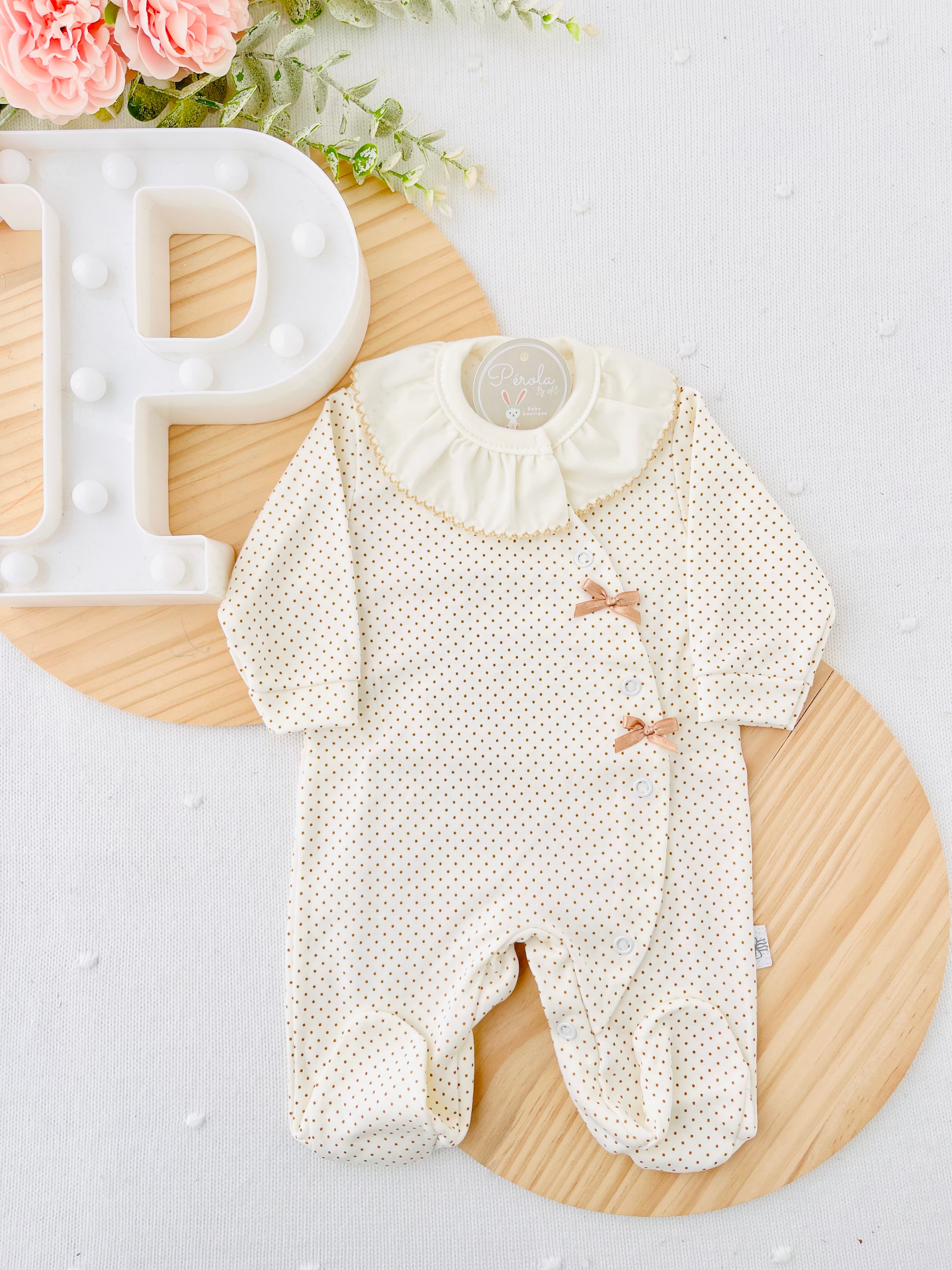 Babygrow pintinhas ALGODÃO