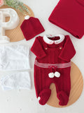 Pack saída de maternidade vermelho com manta