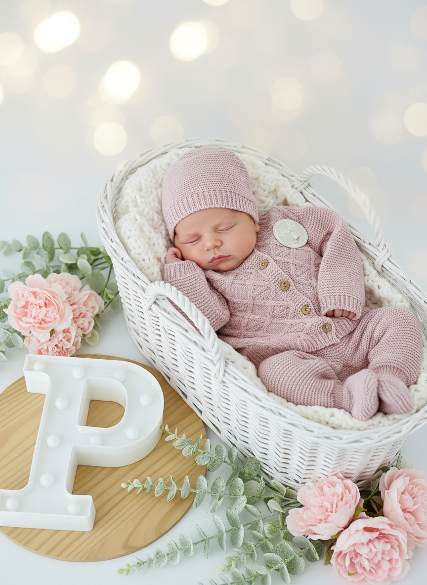 Conjunto casaco, calças e gorro- Outono/Inverno 1/3M 3/6M