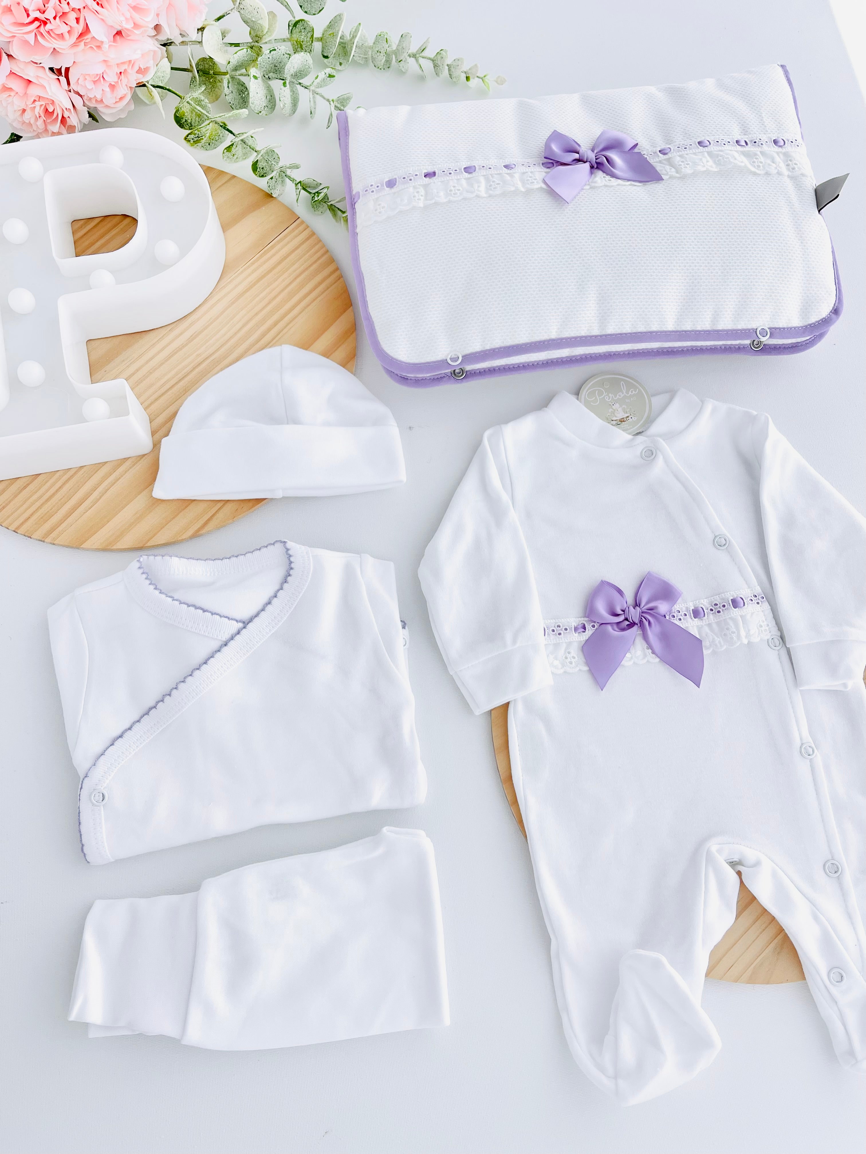 Conjunto primeira roupinha algodão