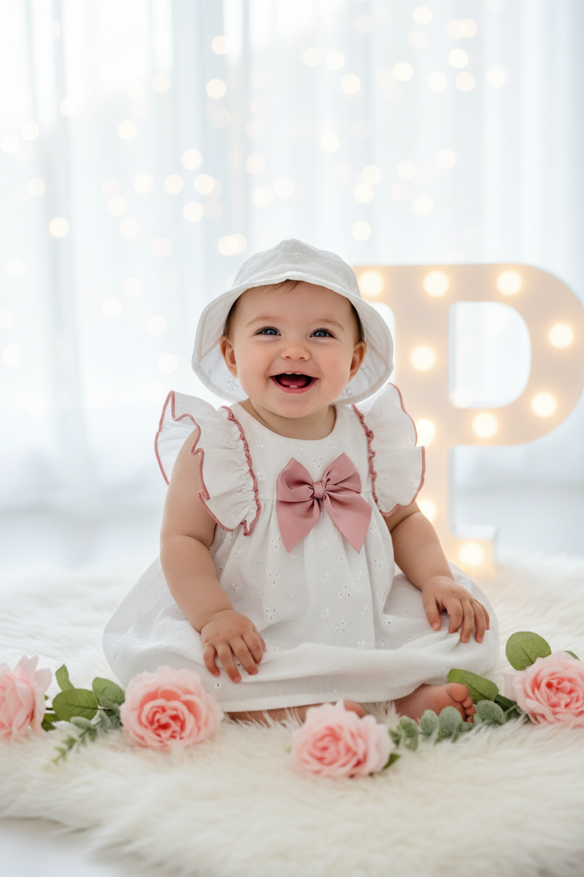 Vestido e chapéu