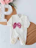 Babygrow pérola com renda