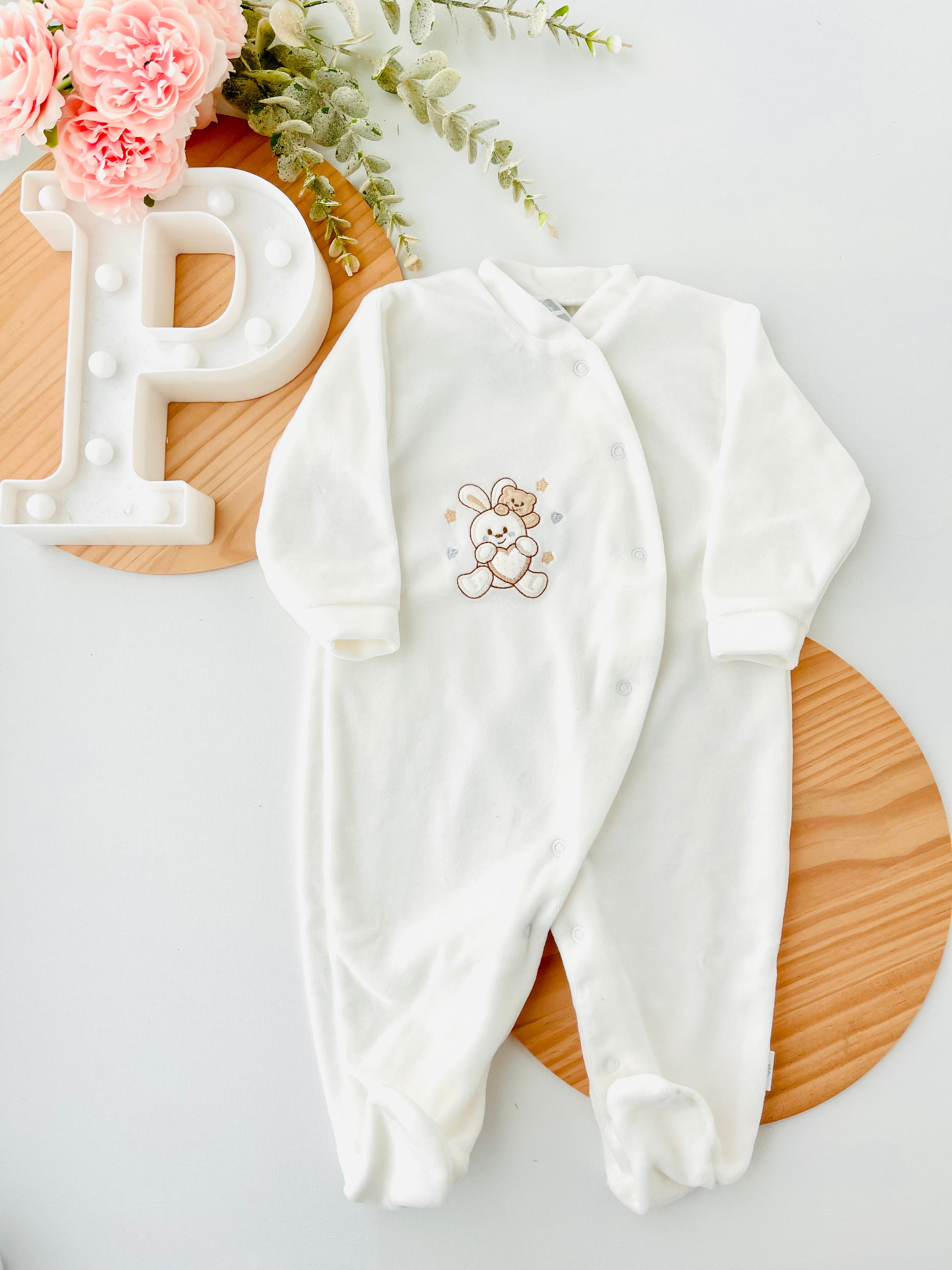 Babygrow veludo grande  3m 6m 9m e 12m