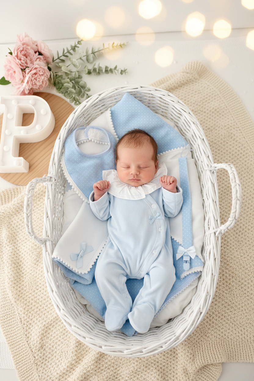 Pack enxoval azul 7 peças