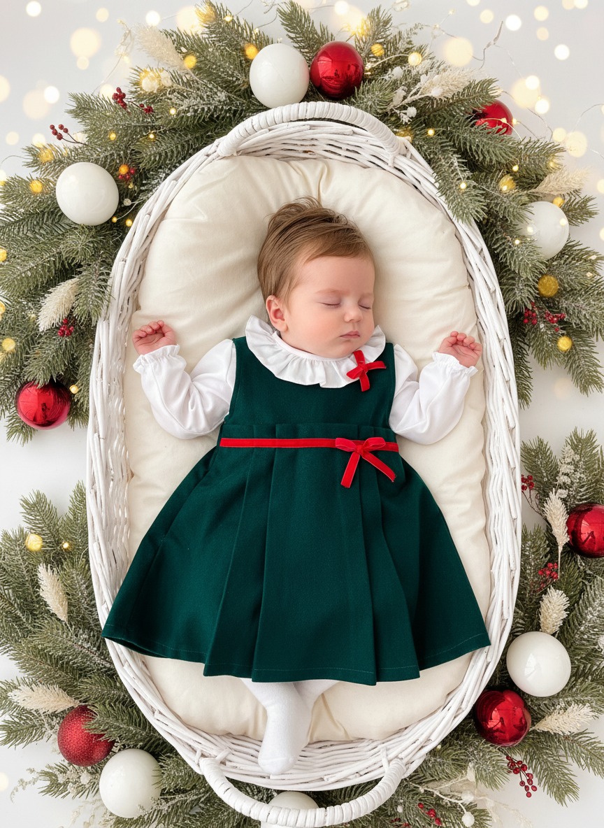 Conjunto fita em veludo: vestido e blusa