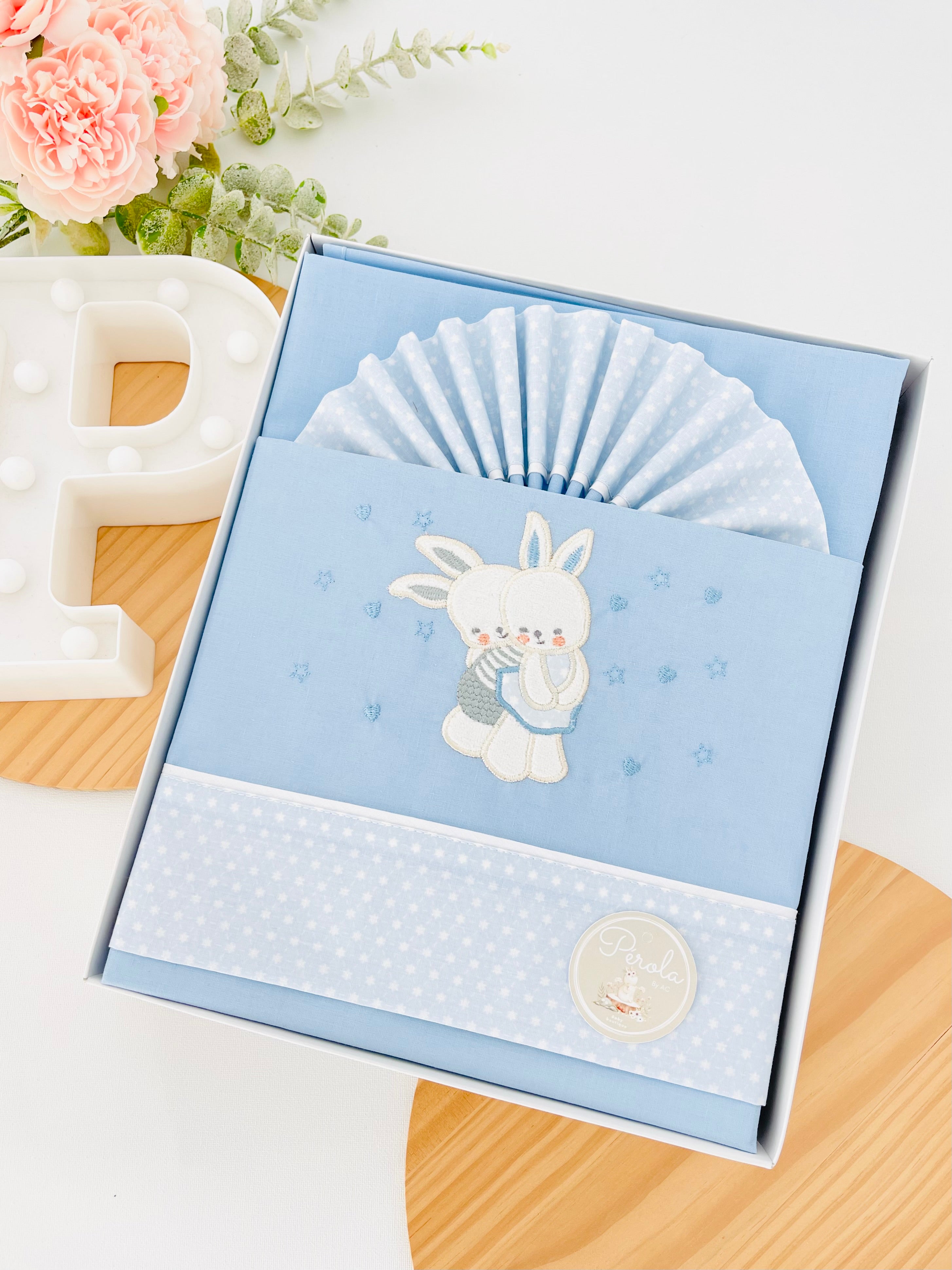 Lençóis algodão berços “next 2 me” coelhinhos