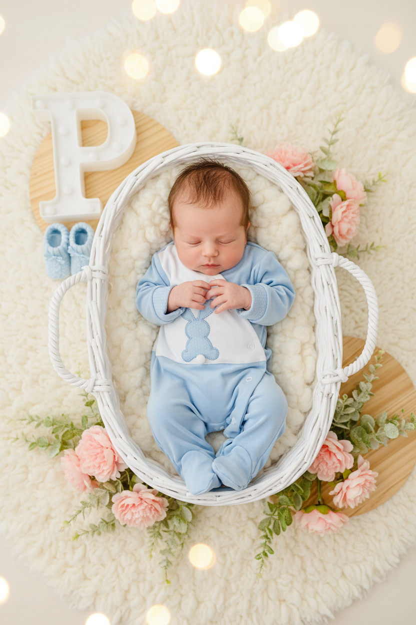 Babygrow coelho pompom