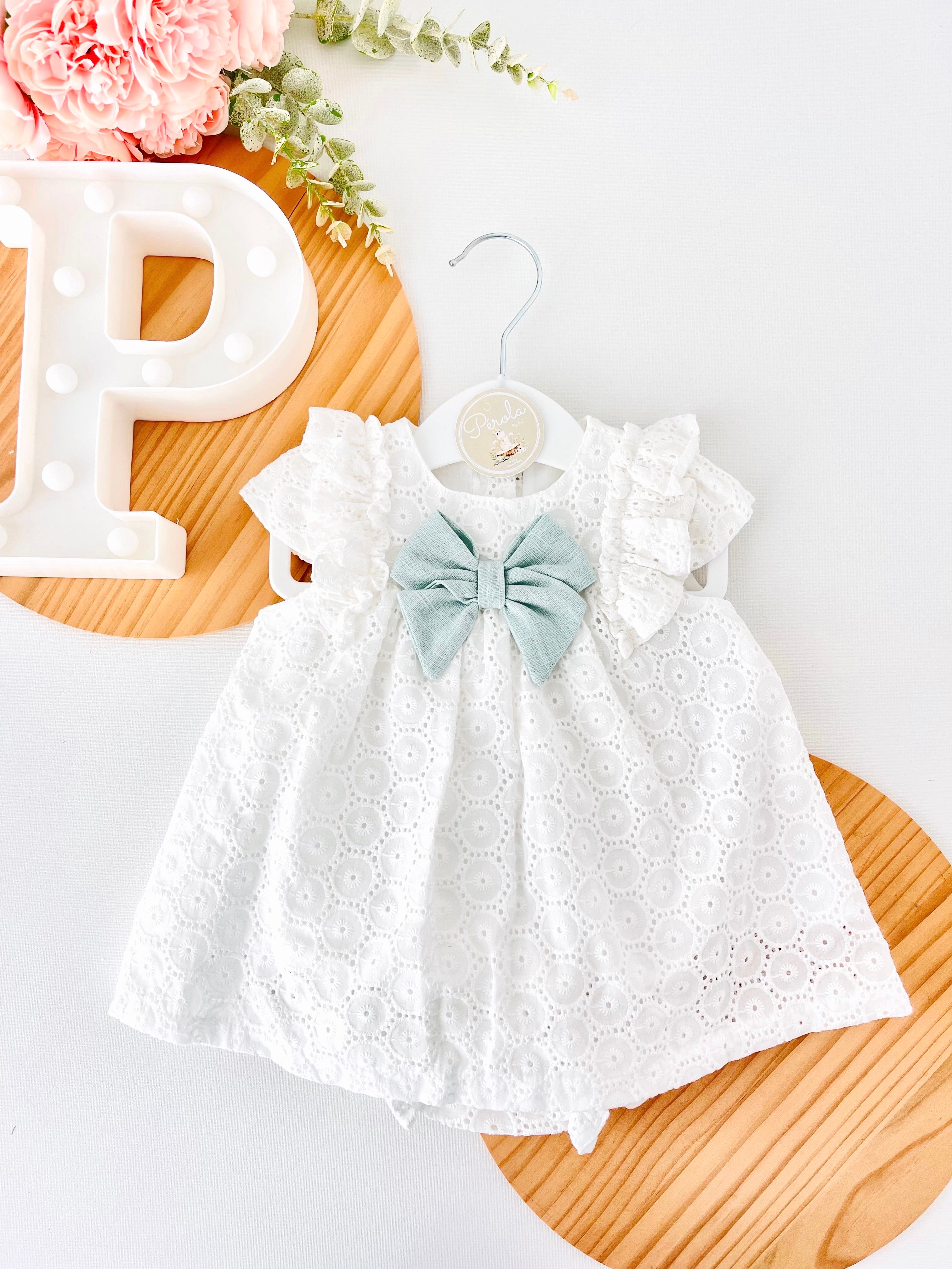 Conjunto Maria : vestido e tapa fraldas