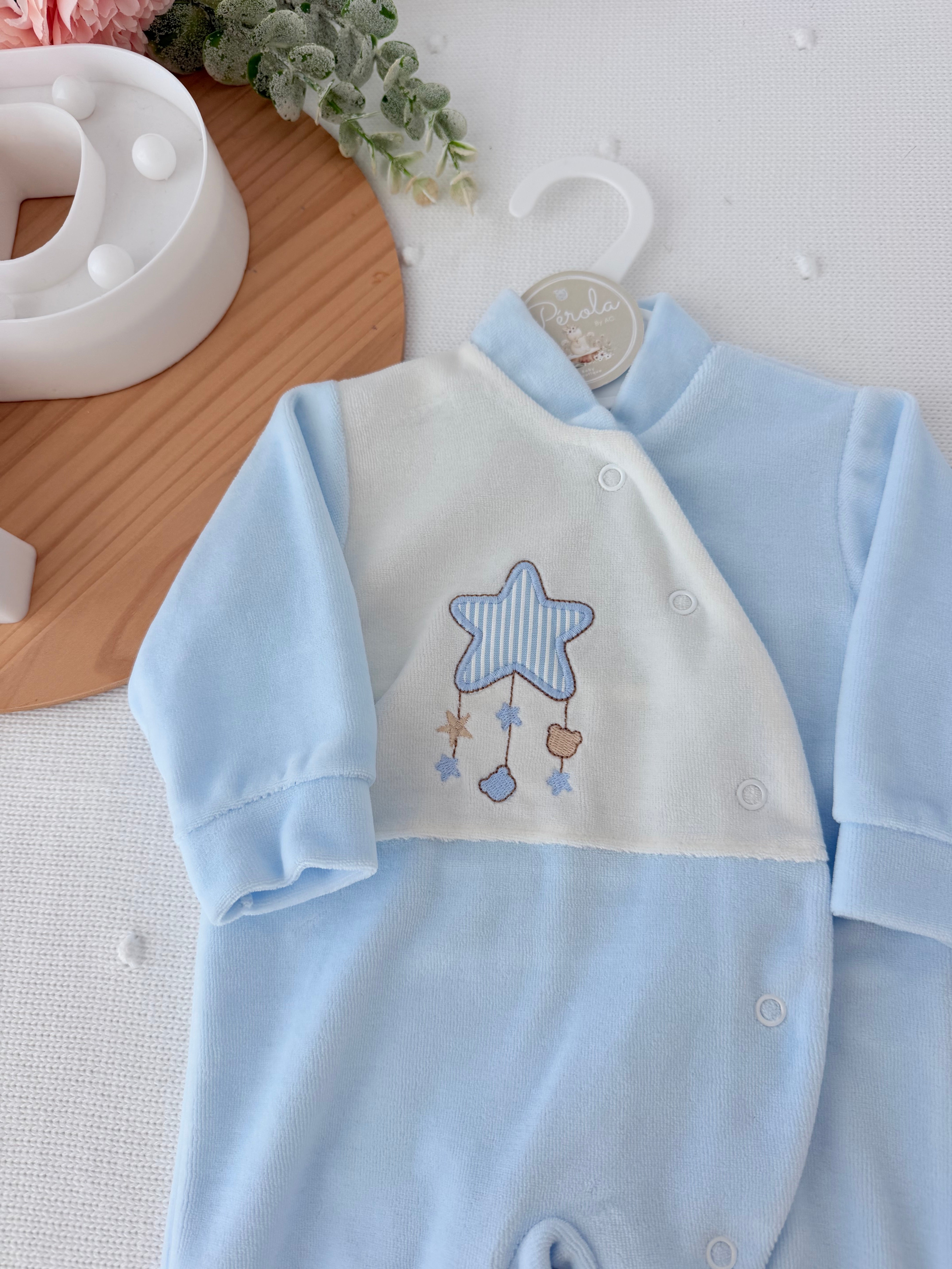 Babygrow estrela veludo