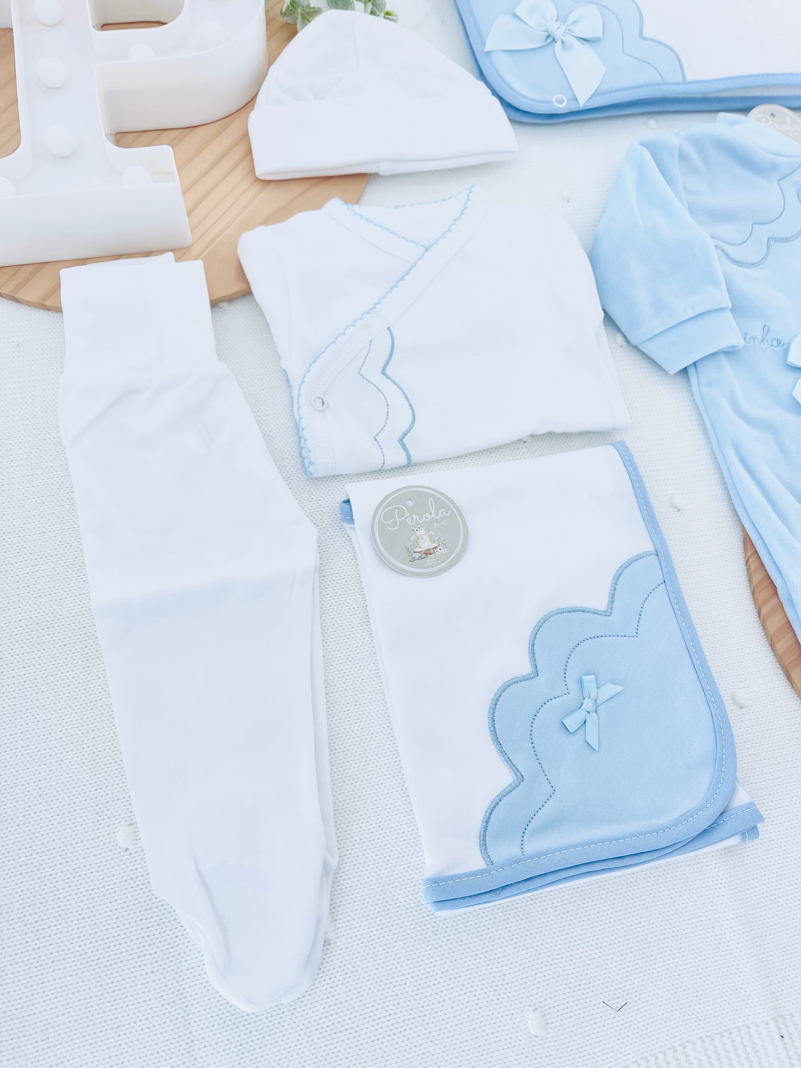 Conjunto primeira roupinha veludo