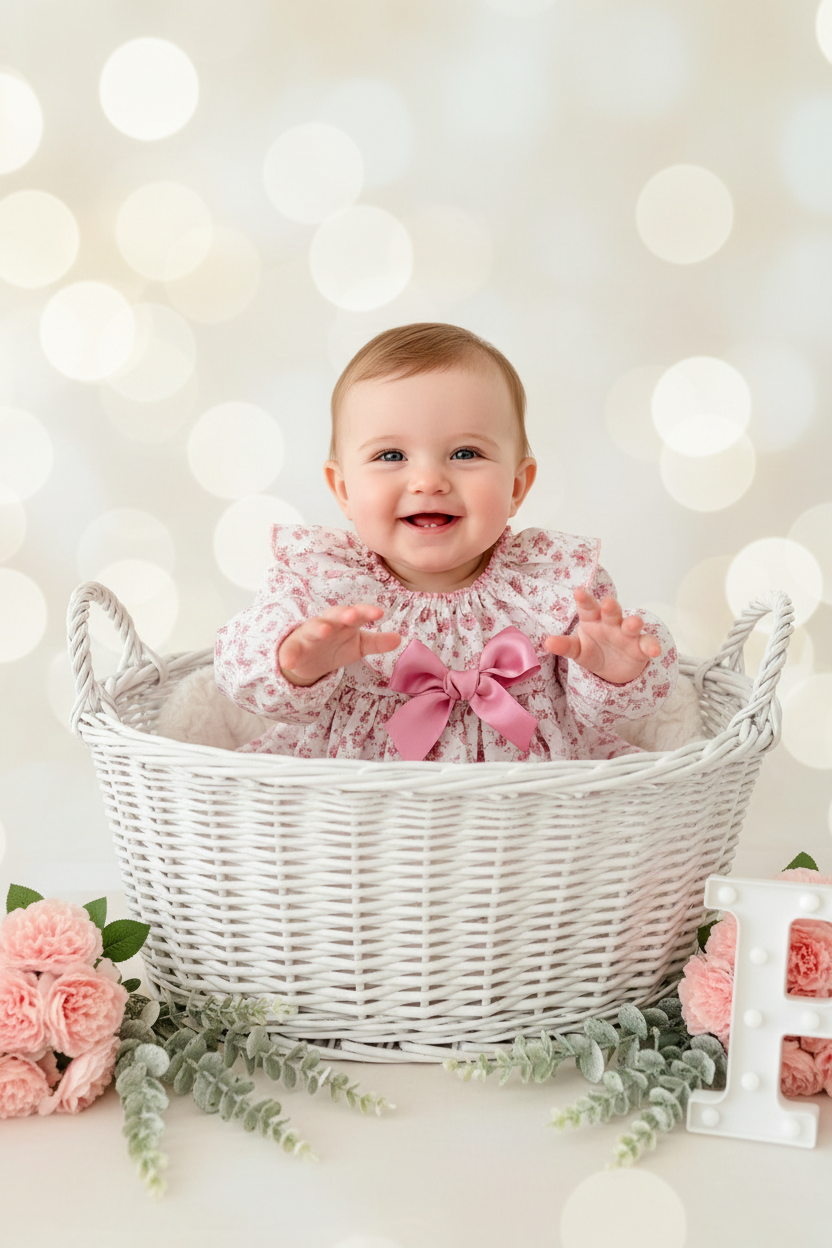 Vestido flores 6-24M