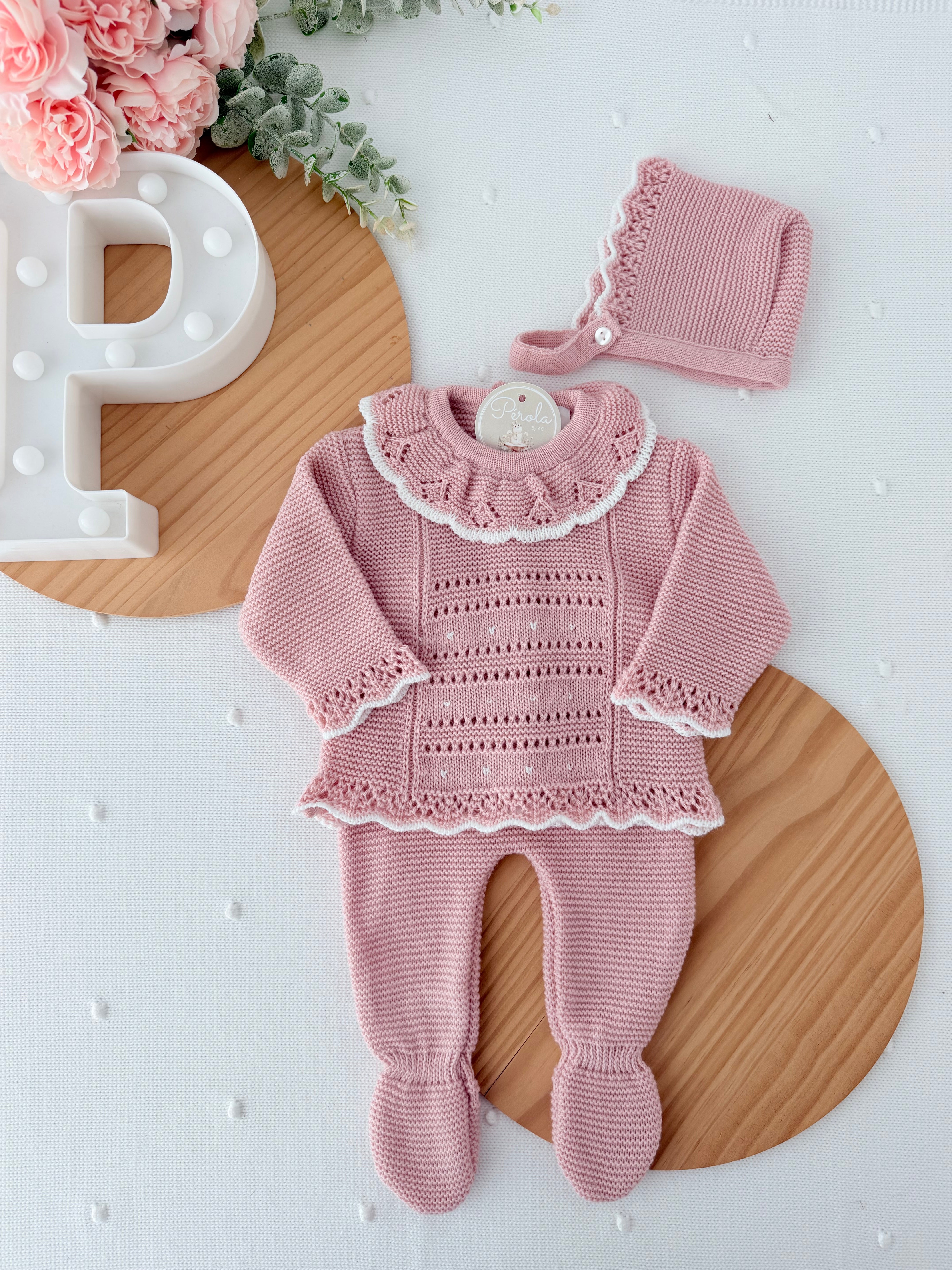 Conjunto Rosa Velho Outono Inverno