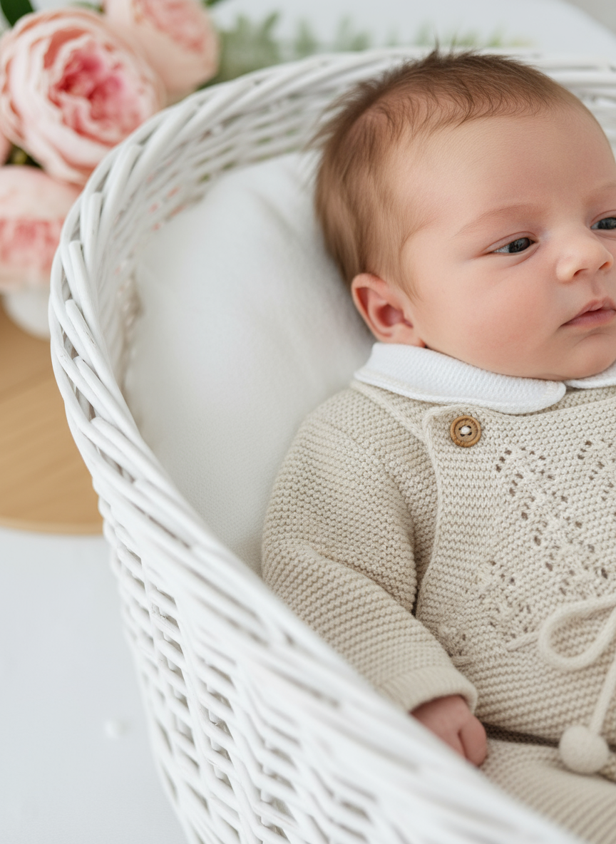 Saída de maternidade pompons