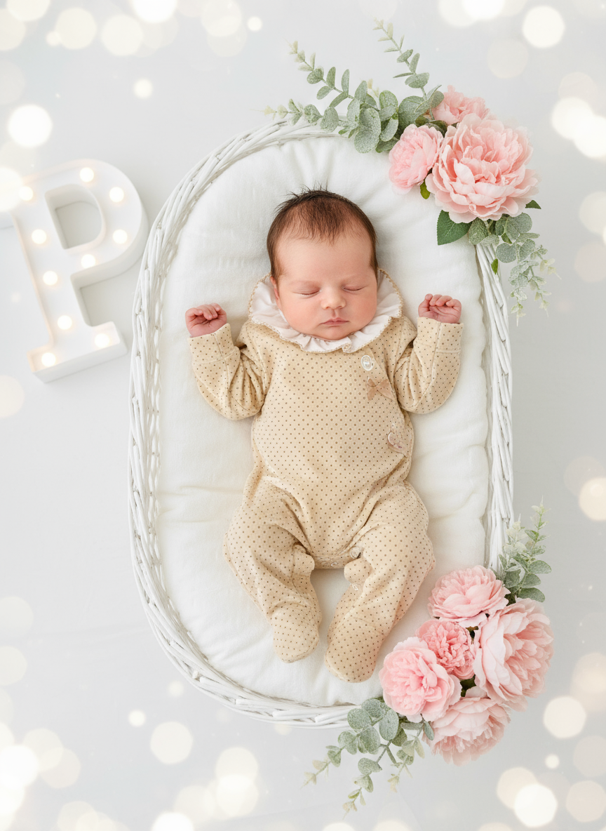 Babygrow pintinhas veludo com golinha