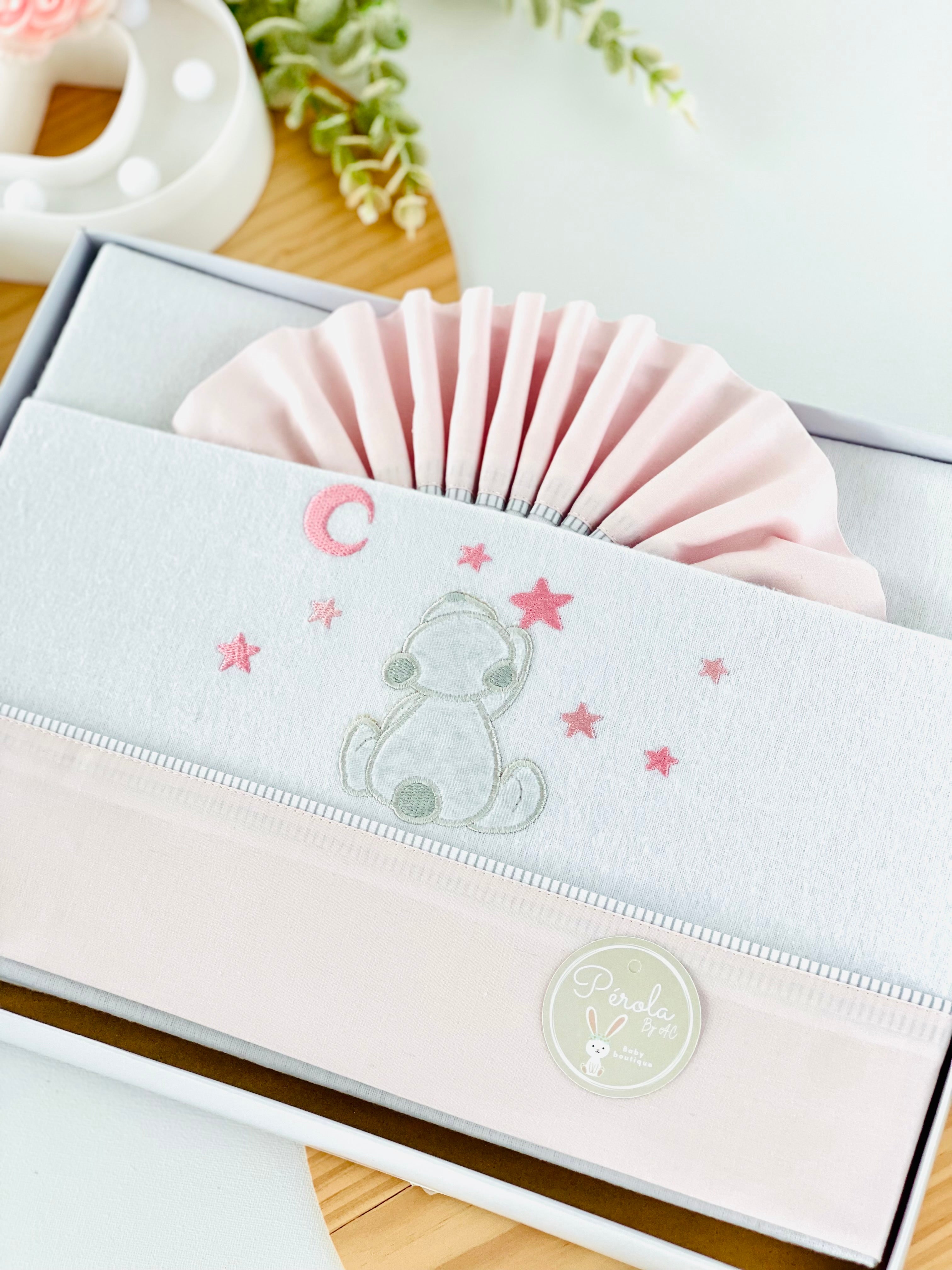 Lençóis flanela cama de grades- ursinhos