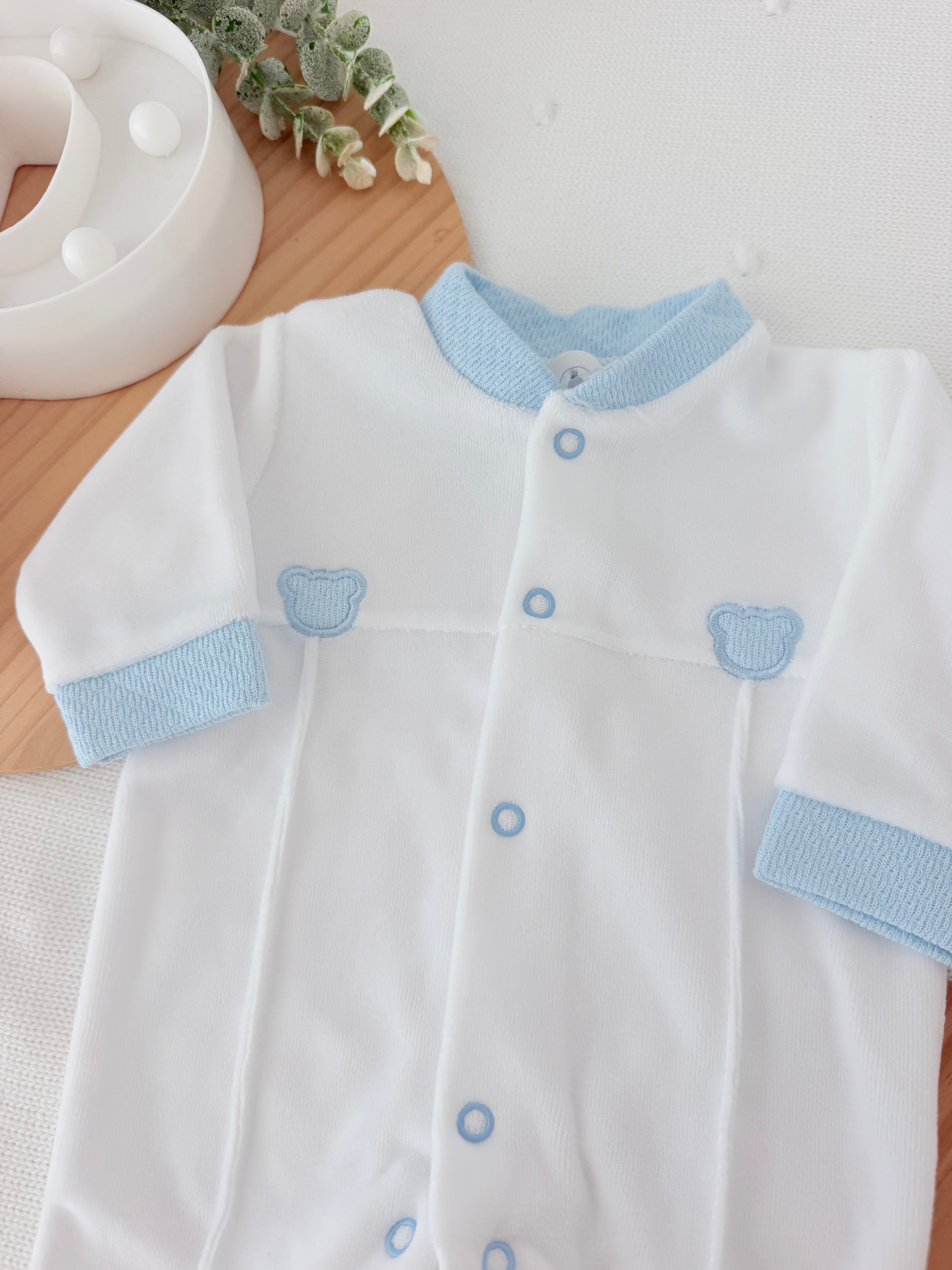 Babygrow Doce Ursinho em Veludo