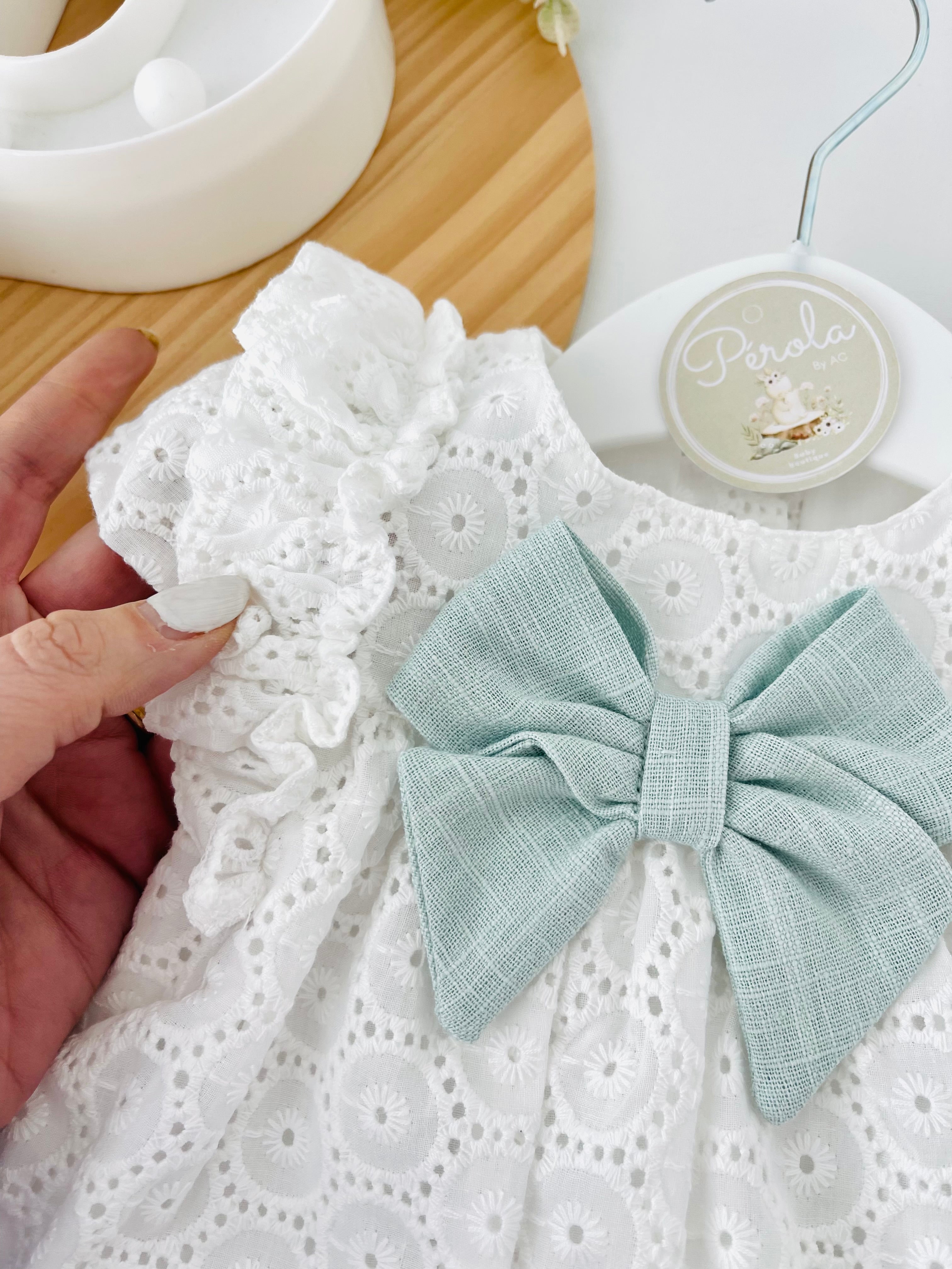 Conjunto Maria : vestido e tapa fraldas