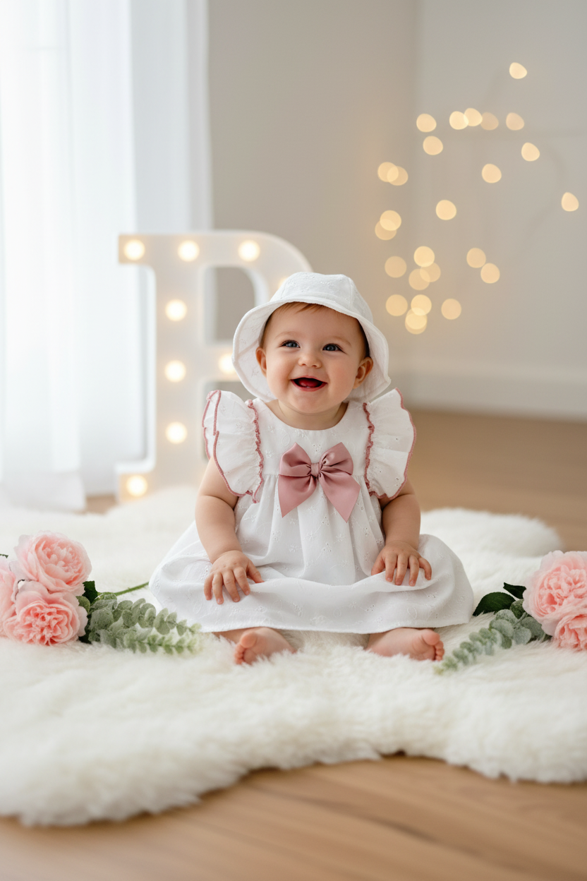 Vestido e chapéu