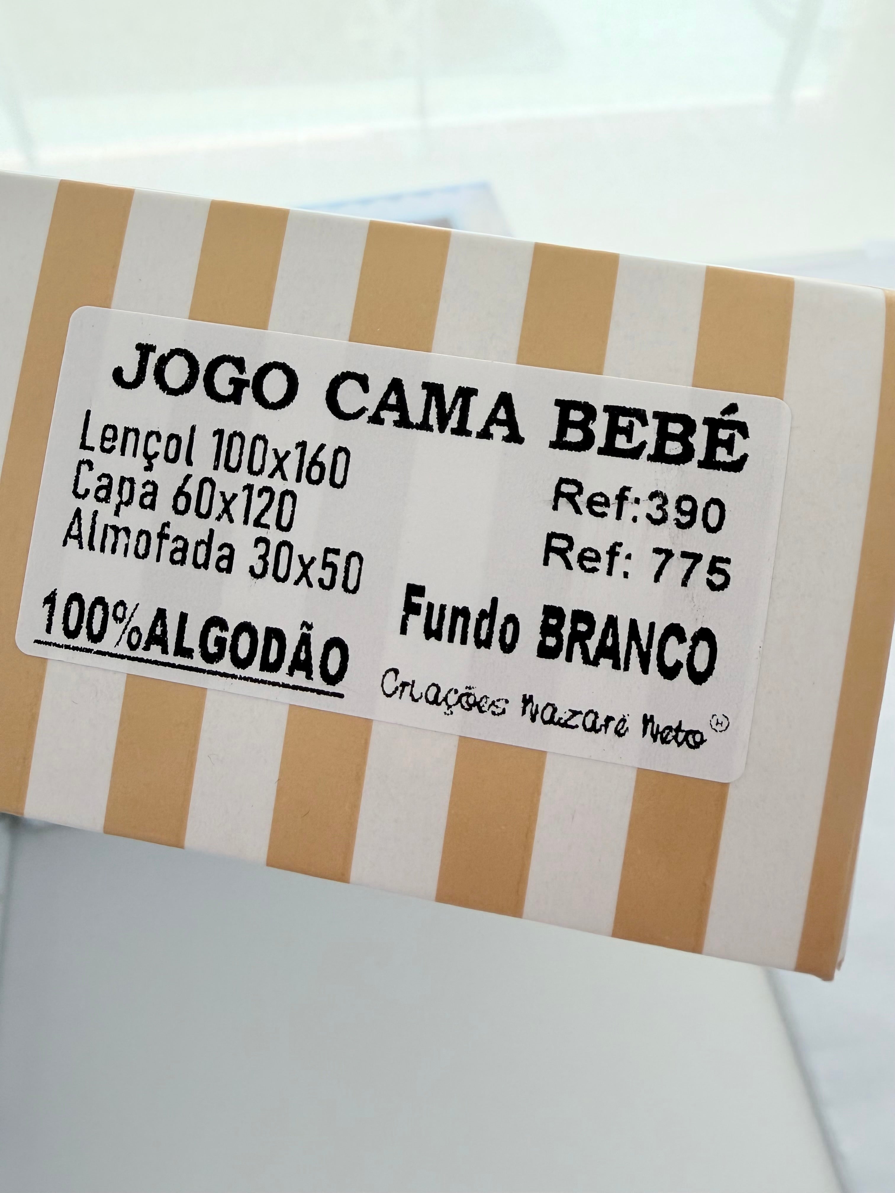 Lençóis algodão cama de grades coelhinhos 60x120cm