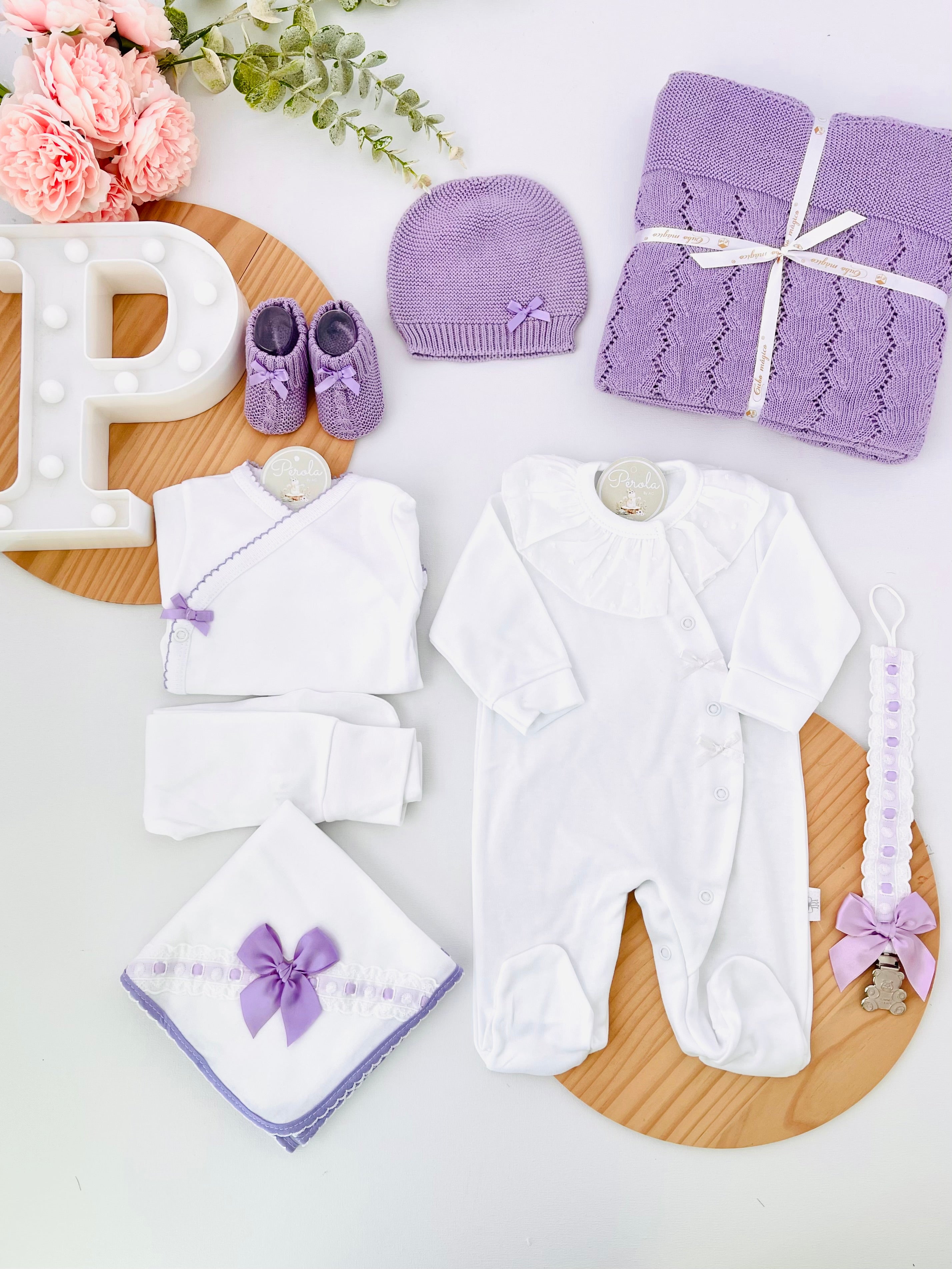 Pack Lilás algodão 8 peças