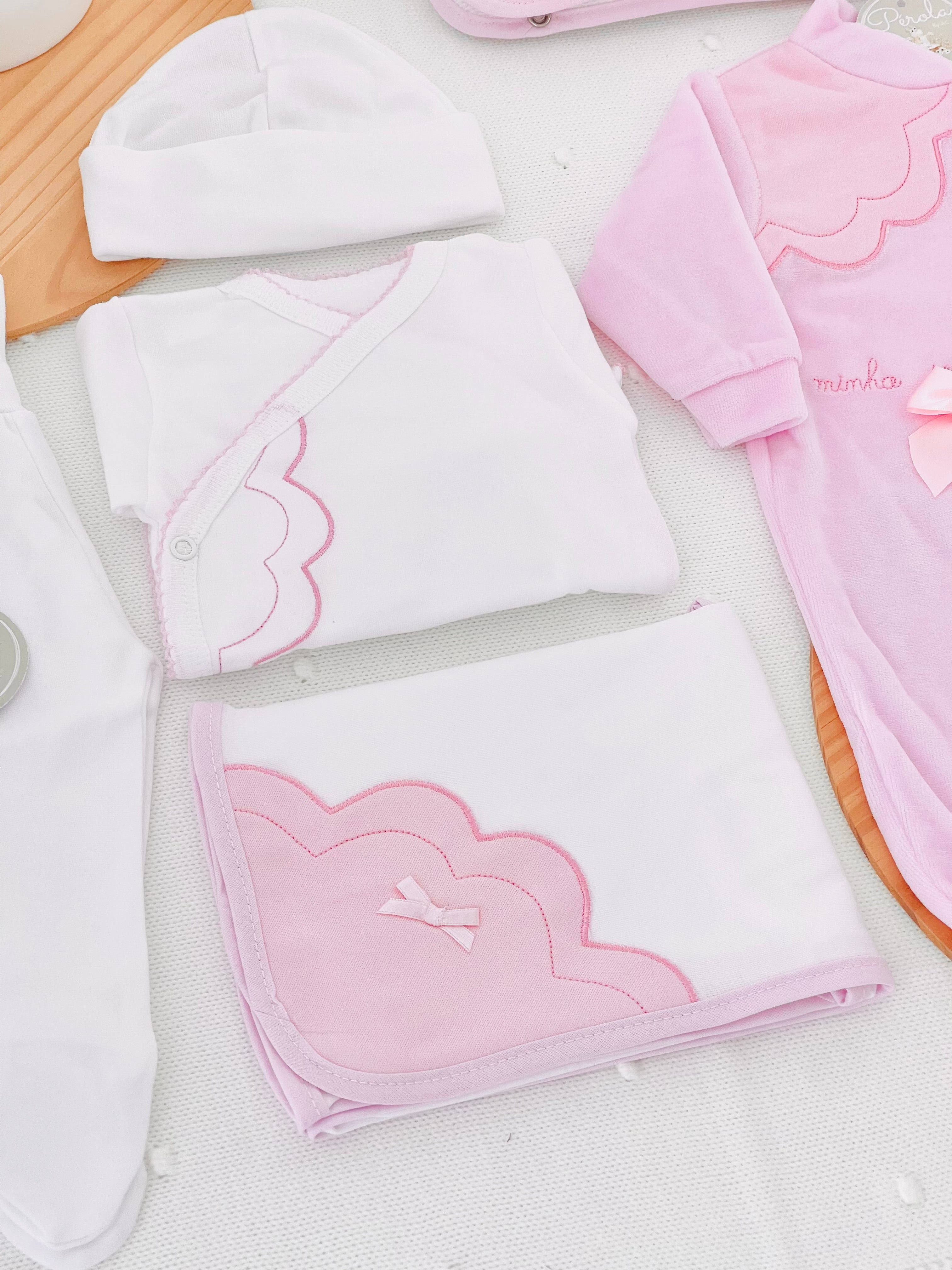 Conjunto primeira roupinha veludo