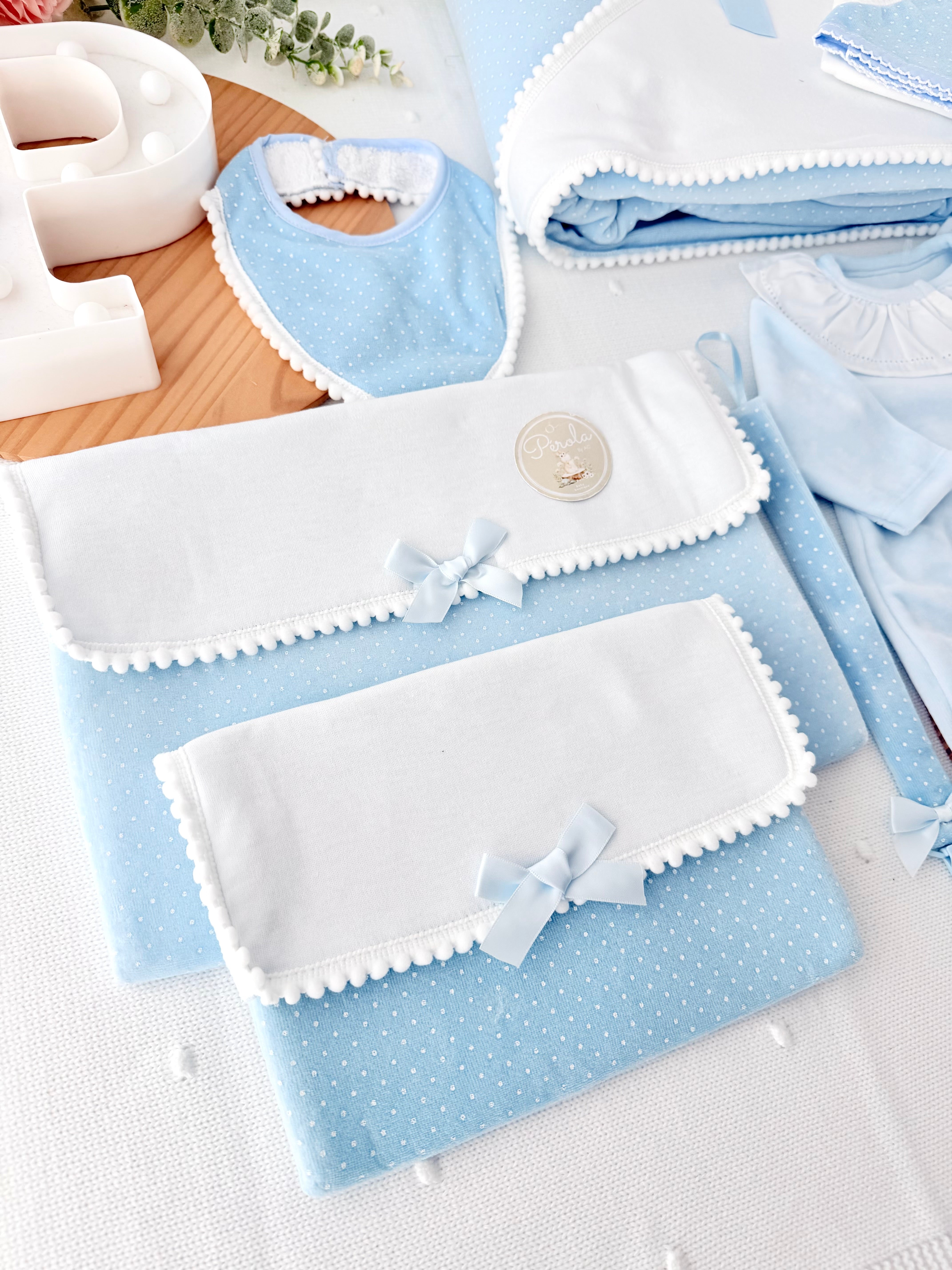 Pack enxoval azul 7 peças