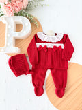 Conjunto rendinha: camisola, touca e calças Primavera Verão