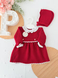 Vestido e touca vermelho - Outono Inverno