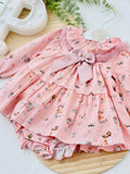 Conjunto bonequinha: vestido e tapa fraldas