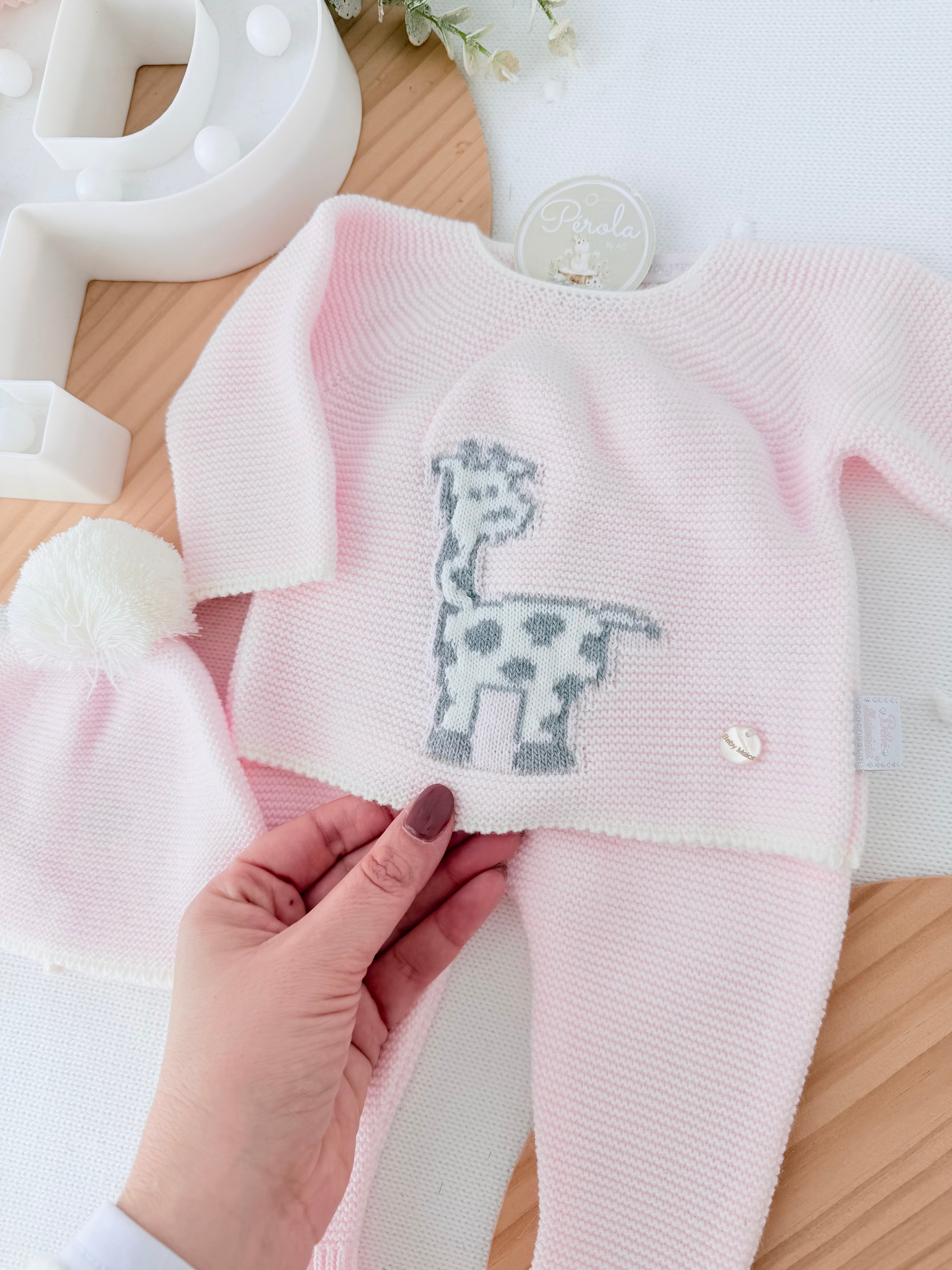 Conjunto girafa para recém nascido