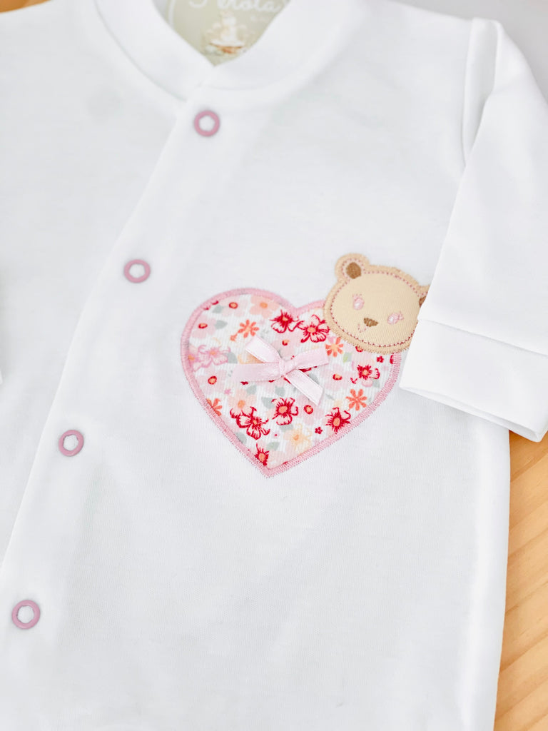 Babygrow Coração em algodão