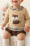 Conjunto raposa: camisola e calções