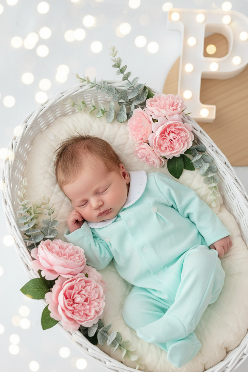 Babygrow bolinha em algodão